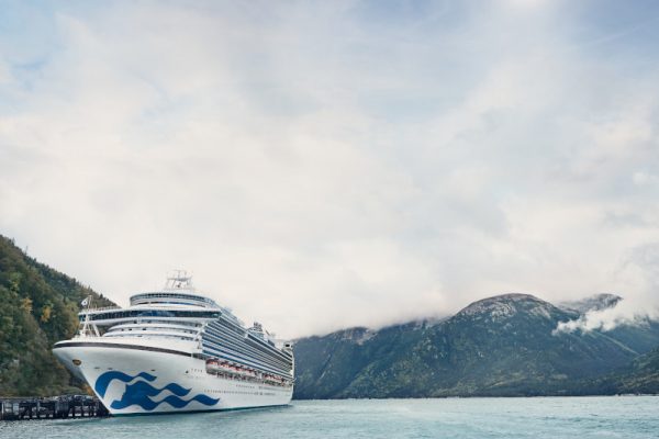 Ruby Princess In Alaska With Livery
